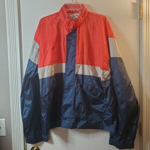 Vintage 90s  Hooded Color  Windbreaker Hipora,  Jacket Sz XL EUC